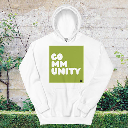 A Community in Lime Green Unisex Hoodie - Available in Assorted Colors