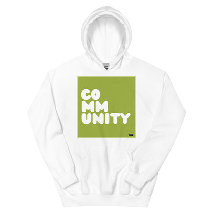 A Community in Lime Green Unisex Hoodie - Available in Assorted Colors