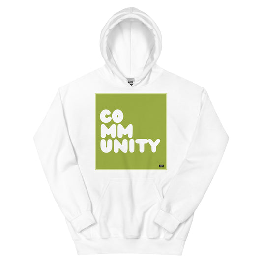 A Community in Lime Green Unisex Hoodie - Available in Assorted Colors