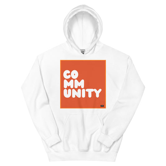 A Community in Tangerine Unisex Hoodie - The APWT Gift Shop