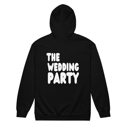 The Wedding Party Unisex Zip-Up Hoodie in Black