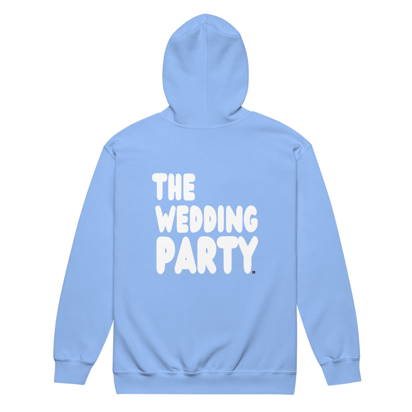 The Wedding Part Unisex Zip-Up Hoodie in Light Blue