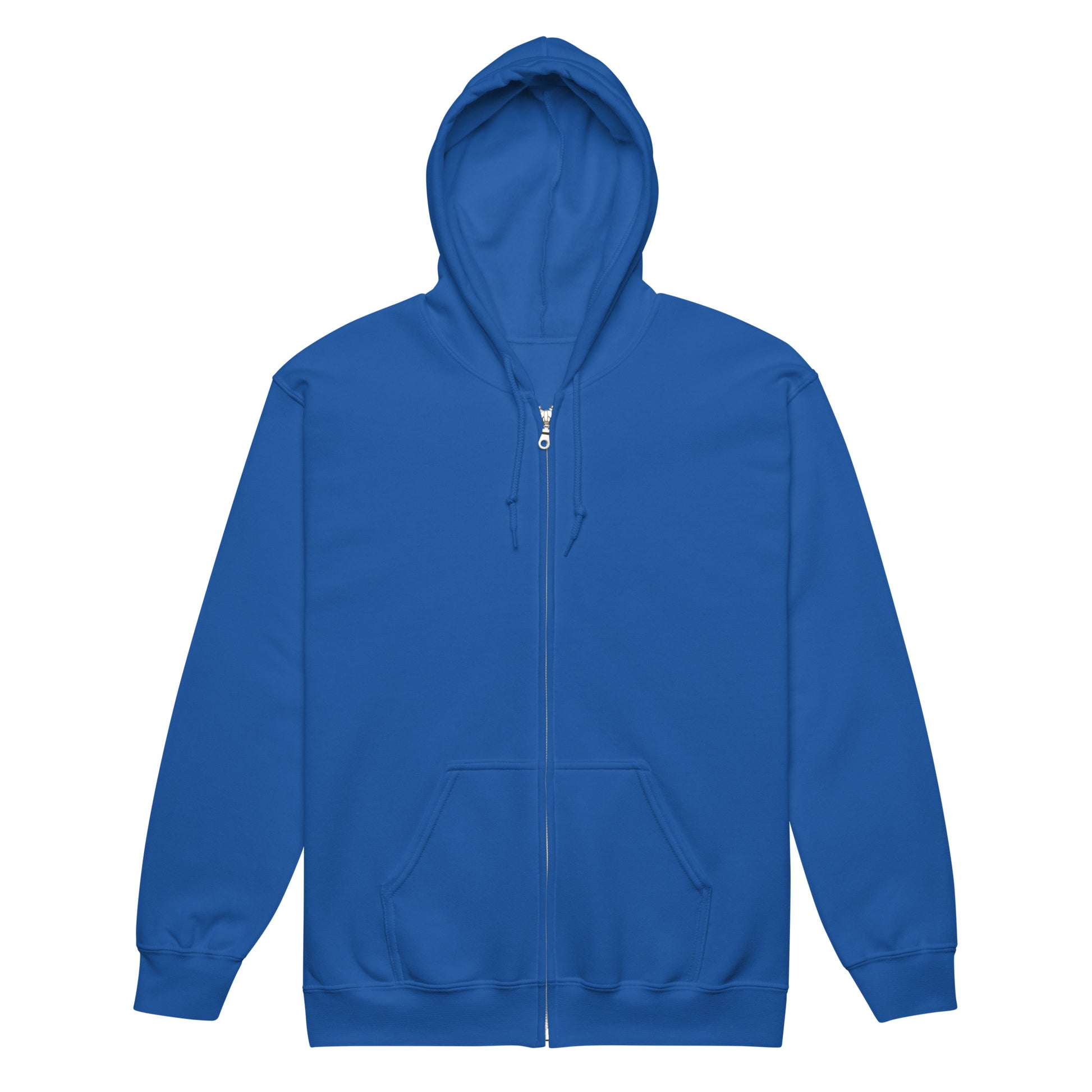 The APWT Gift Shop's Please Vote in Blue and Orange Unisex Zip-Up Hoodie from the APWT Vote Shop - Front View