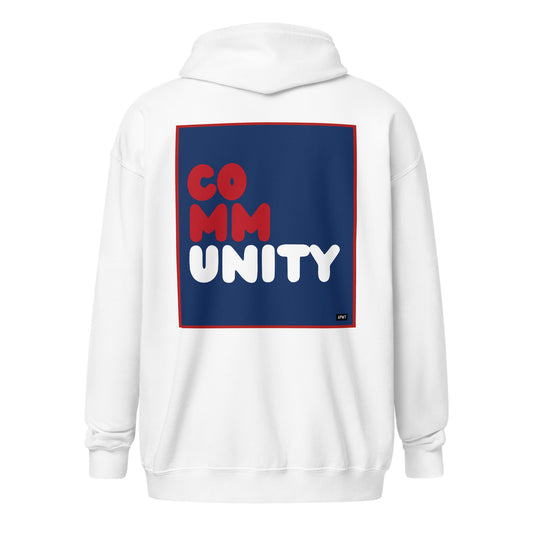 Community Fracture Unisex Zip-Up Hoodie - The APWT Gift Shop