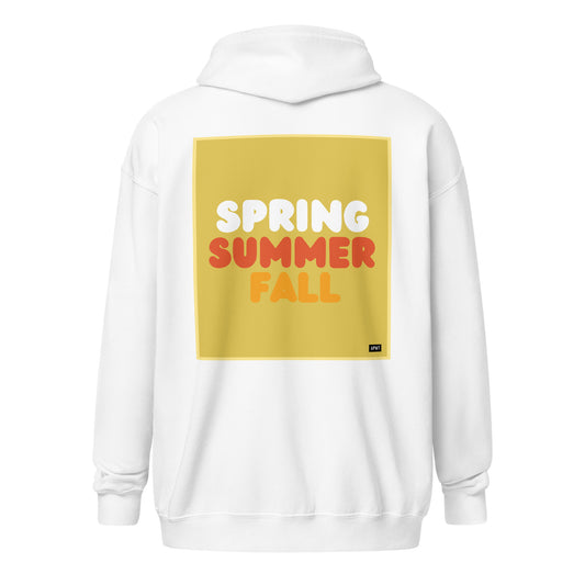 A Season in Yellow Unisex Zip-Up Hoodie - The APWT Gift Shop