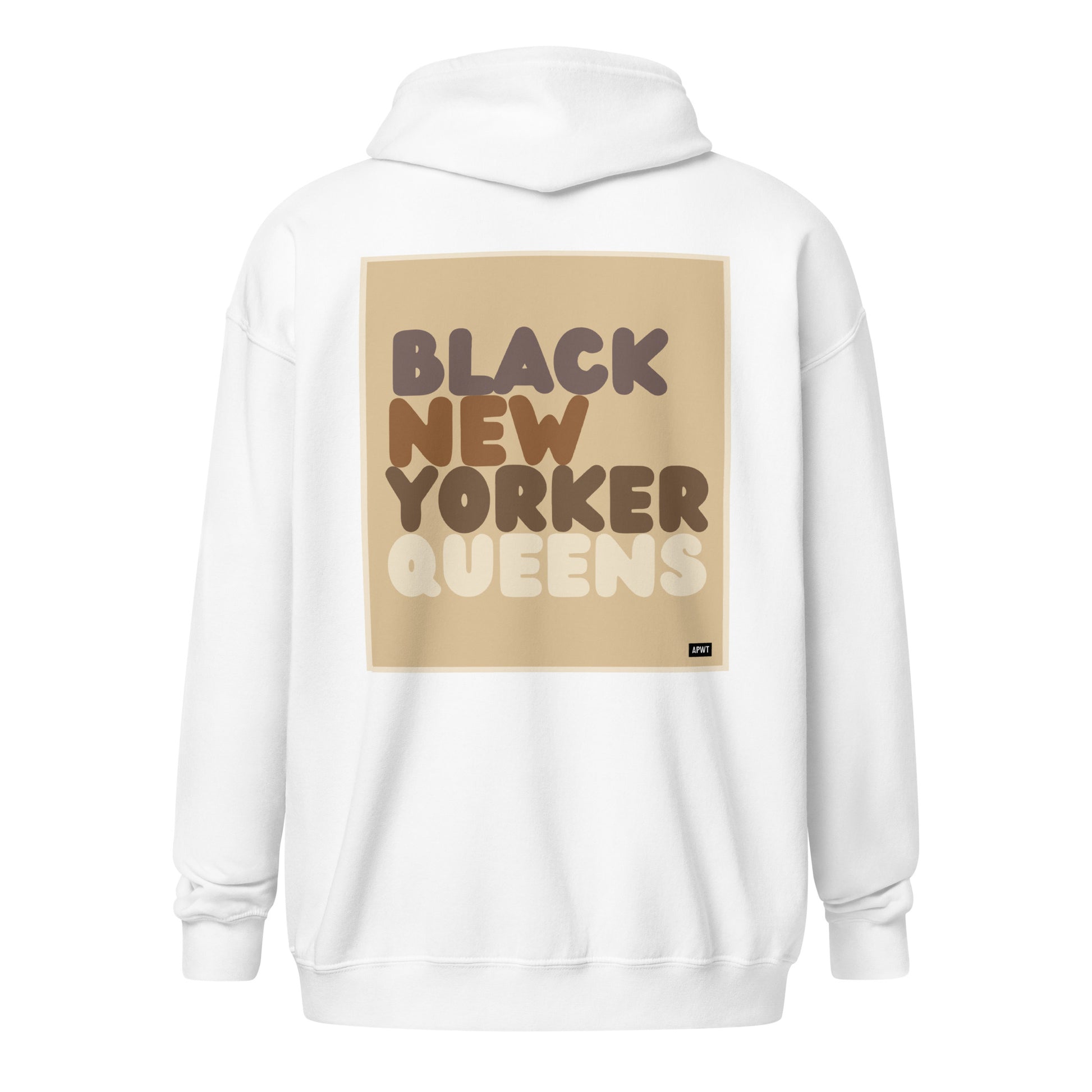 The Black New Yorker Queens Unisex Zip-Up Hoodie - The APWT Gift Shop
