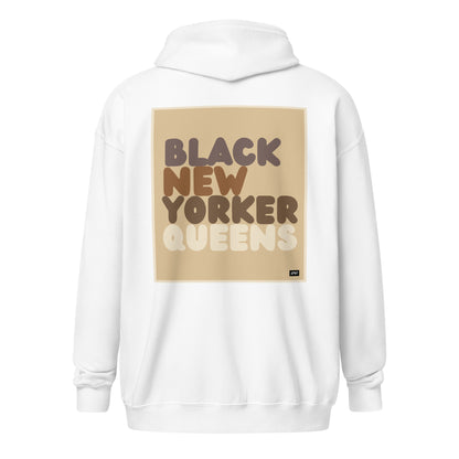 The Black New Yorker Queens Unisex Zip-Up Hoodie - The APWT Gift Shop
