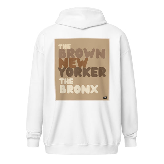 The Brown New Yorker The Bronx Unisex Zip-Hoodie - The APWT Gift Shop