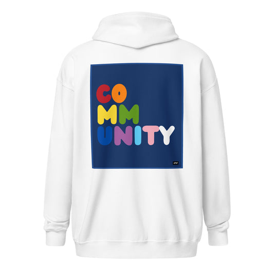 Rainbow Community Unisex Zip-Up Hoodie - The APWT Gift Shop