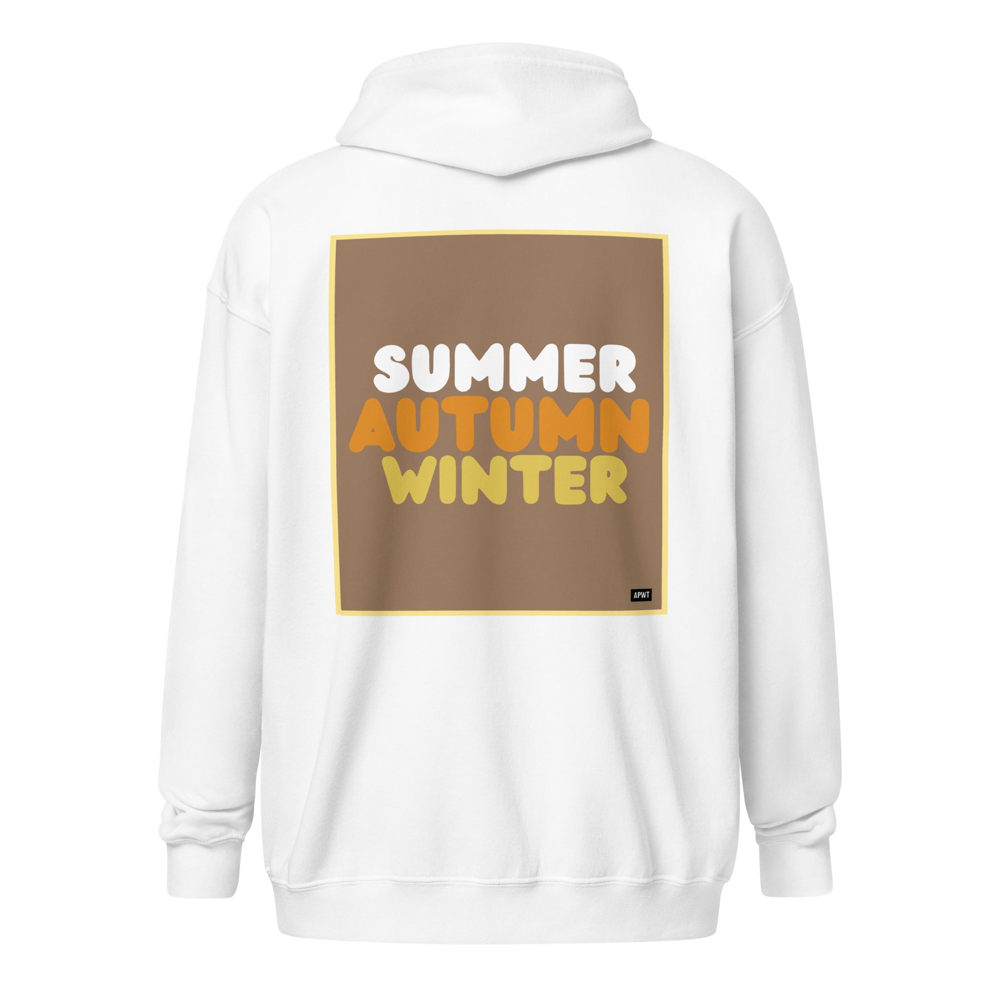 Autumn in Brown Unisex Zip-Up Hoodie - The APWT Gift Shop