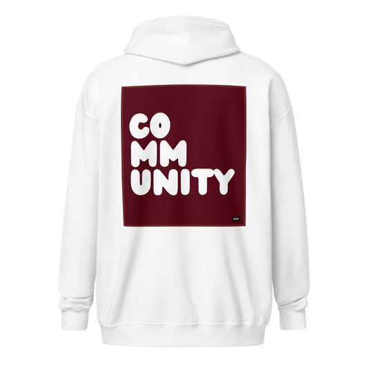 A Community in Wine Unisex Zip-Up Hoodie - The APWT Gift Shop