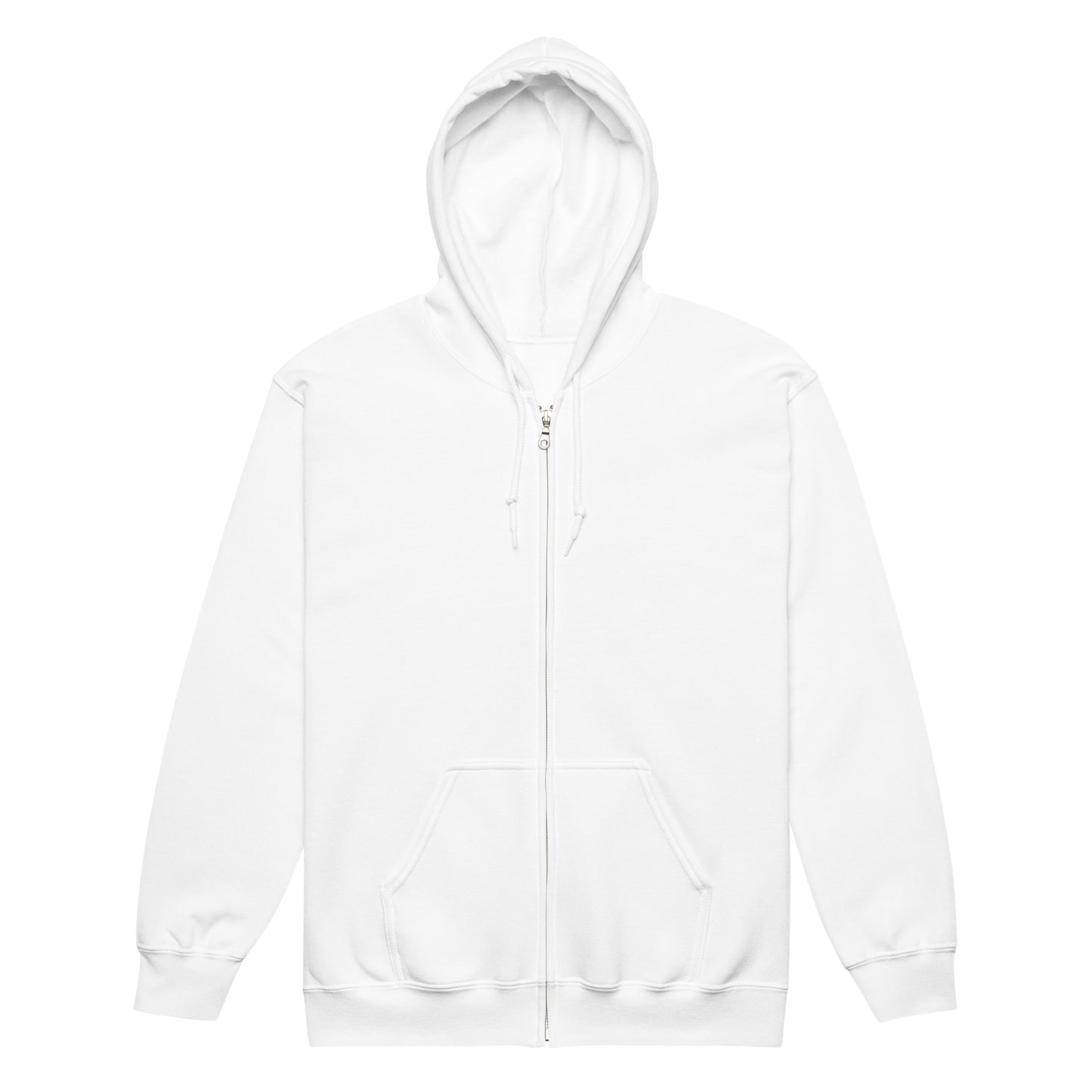 The Spring into Summer Unisex Zip-Up Hoodie in White from the APWT Gift Shop Front