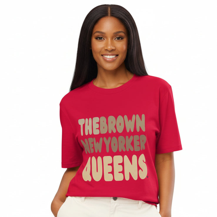 The Brown New Yorker Queens Premium Unisex T-Shirt - Available in Assorted Colors