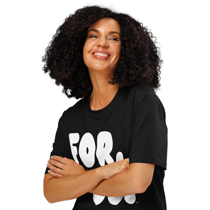 The For Us in Black and White Premium Unisex T-Shirt - The APWT Gift Shop
