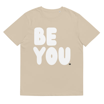 Be You in Beige and White Premium Unisex T-Shirt - The APWT Gift Shop