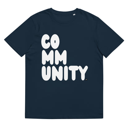 Community in Blue and White Premium Unisex T-Shirt - The APWT Gift Shop