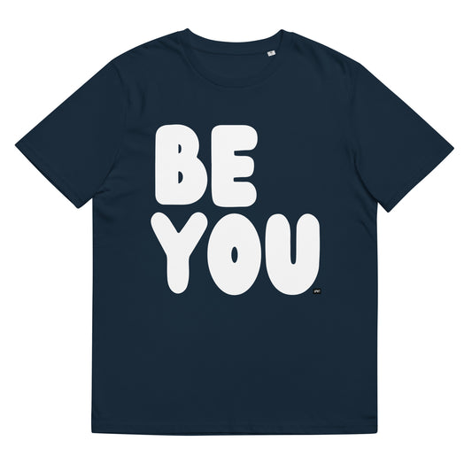 Be You in Blue and White Premium Unisex T-Shirt - The APWT Gift Shop