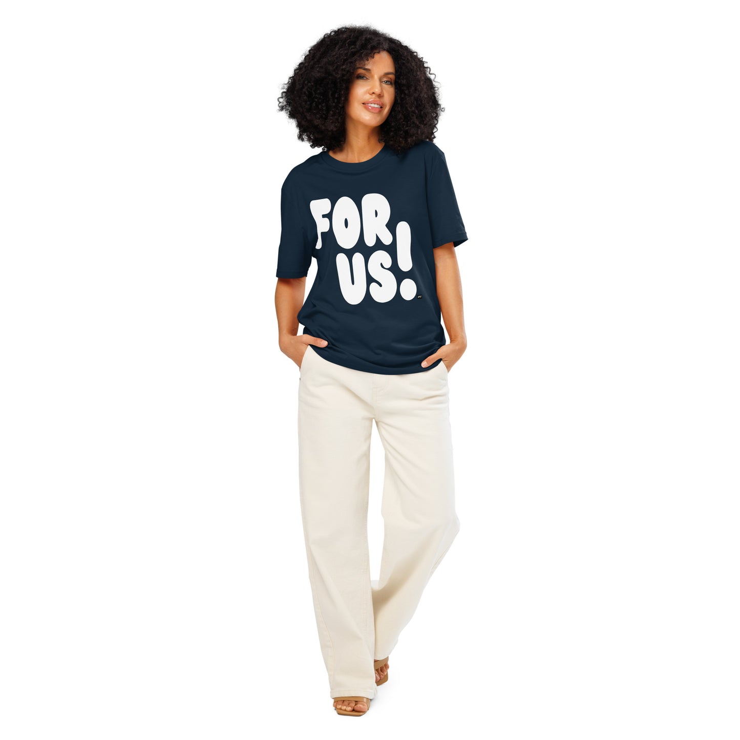 For Us in Blue and White Premium Unisex T-Shirt - The APWT Gift Shop