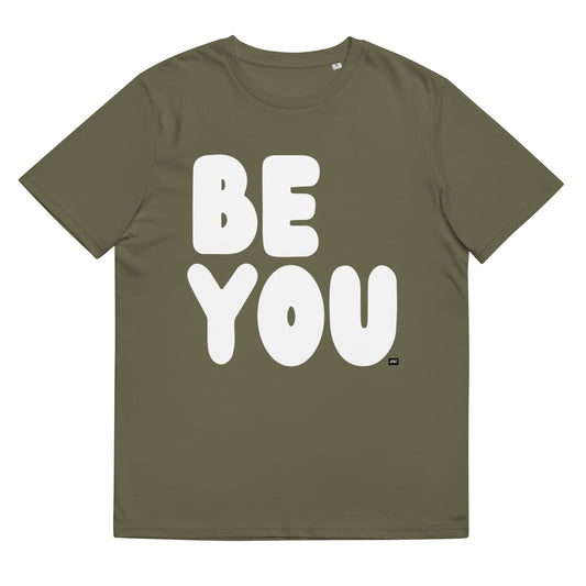 Be You in Green and White Premium Unisex T-Shirt - The APWT Gift Shop