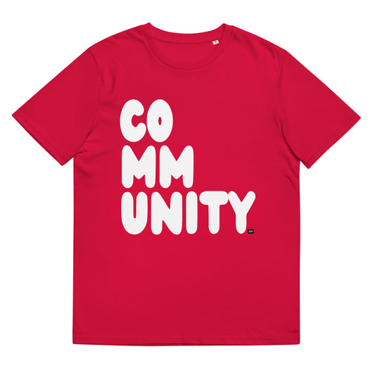 Community in Red and White Premium Unisex T-Shirt - The APWT Gift Shop