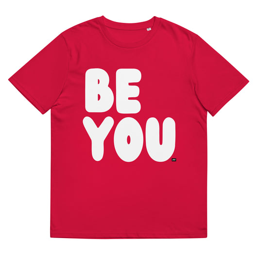 Be You in Red and White Premium Unisex T-Shirt - The APWT Gift Shop