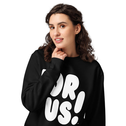 For Us in Black and White Premium Unisex Crew Neck Sweatshirt - The APWT Gift Shop