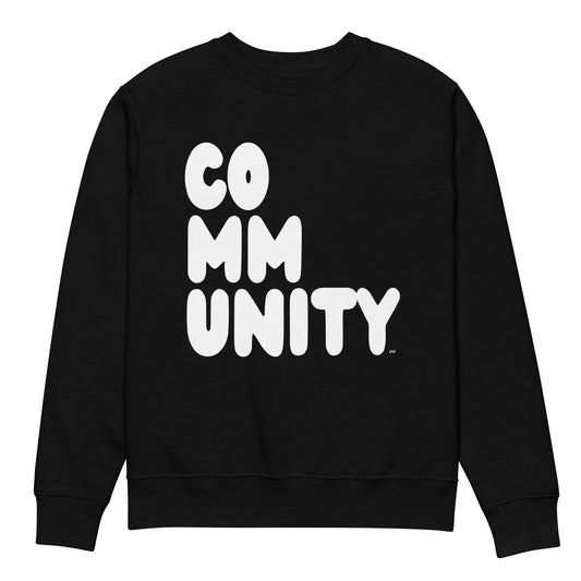 Community in Black and White Premium Unisex Crew Neck Sweatshirt - The APWT Gift Shop