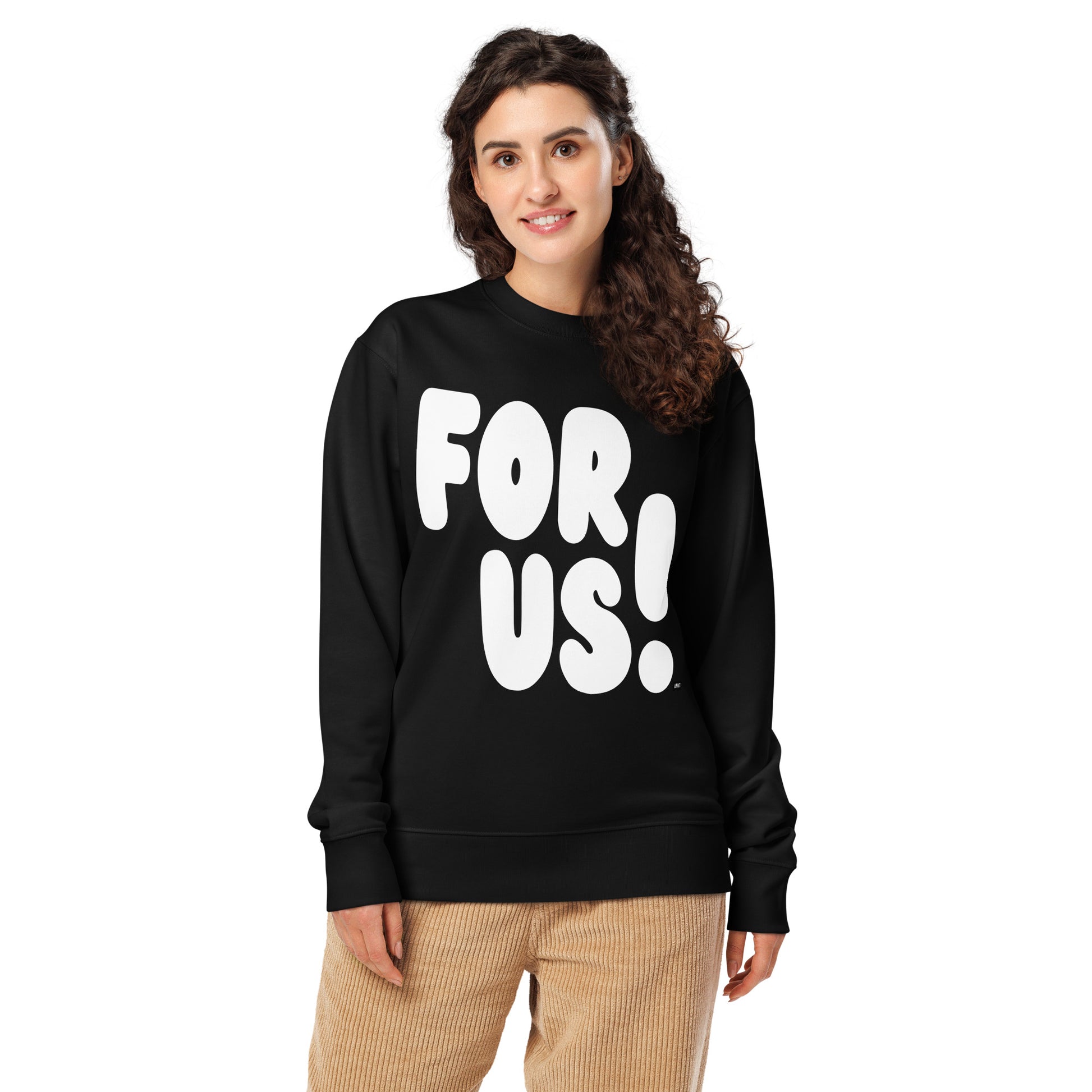 For Us in Black and White Premium Unisex Crew Neck Sweatshirt - The APWT Gift Shop