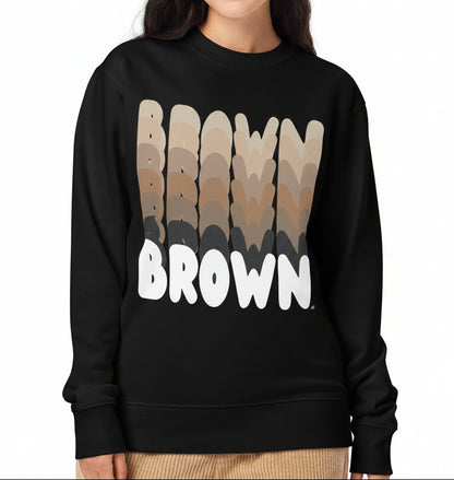 Shades in Brown Premium Unisex Crew Neck Sweatshirt - Available in 3 Colors