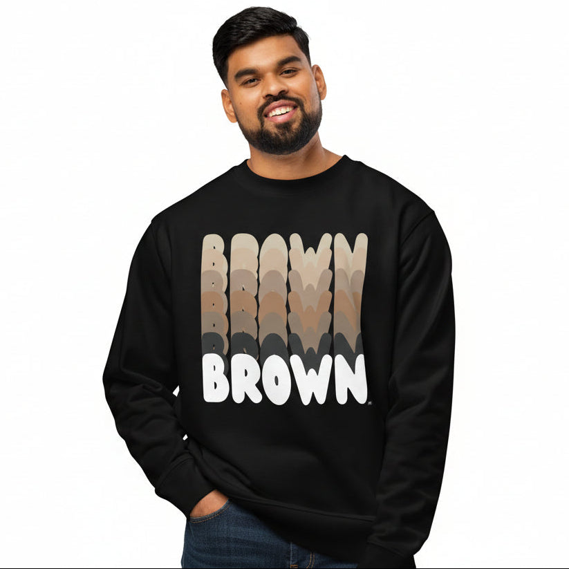 Shades in Brown Premium Unisex Crew Neck Sweatshirt - The APWT Gift Shop