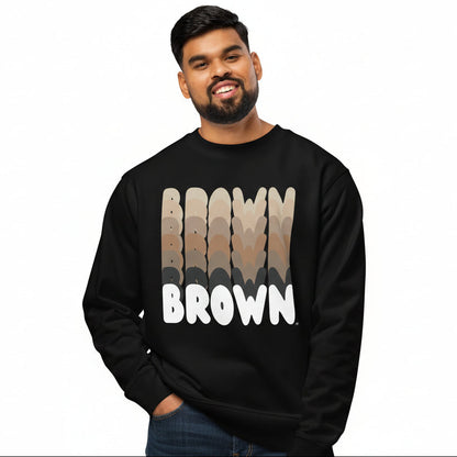 Shades in Brown Premium Unisex Crew Neck Sweatshirt - The APWT Gift Shop