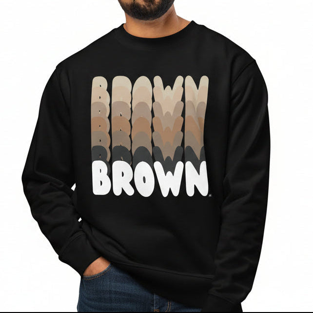 Shades in Brown Premium Unisex Crew Neck Sweatshirt - Available in 3 Colors
