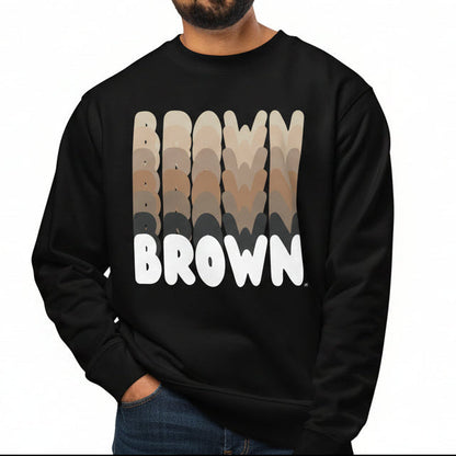 Shades in Brown Premium Unisex Crew Neck Sweatshirt - Available in 3 Colors