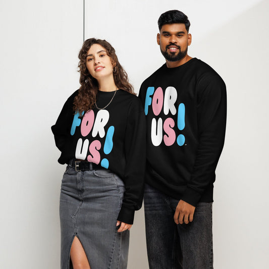 For Us with a T Premium Unisex Crew Neck Sweatshirt - The APWT Gift Shop