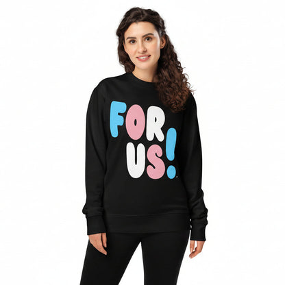 For Us with a T Premium Unisex Crew Neck Sweatshirt - The APWT Gift Shop