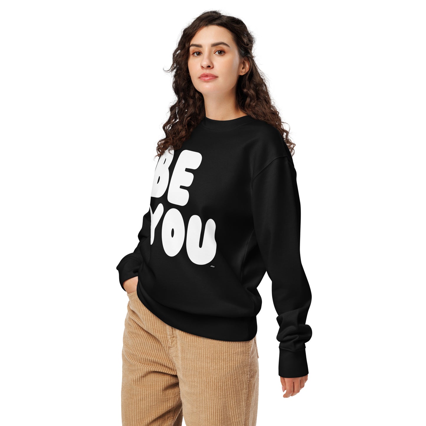 The Be You in Black and White Premium Unisex Crew Neck Sweatshirt - The APWT Gift Shop