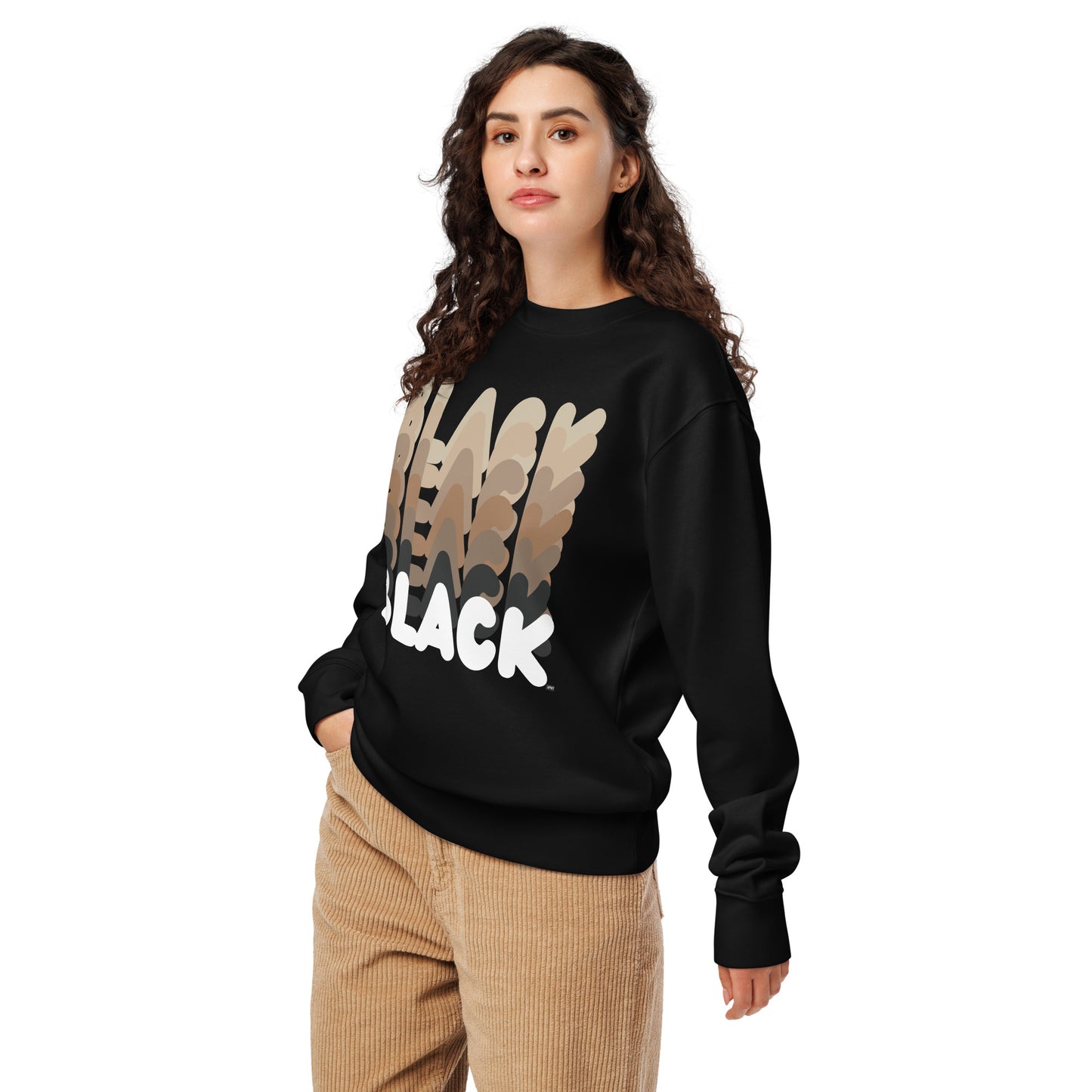 Shades in Black Premium Unisex Crew Neck Sweatshirt - The APWT Gift Shop
