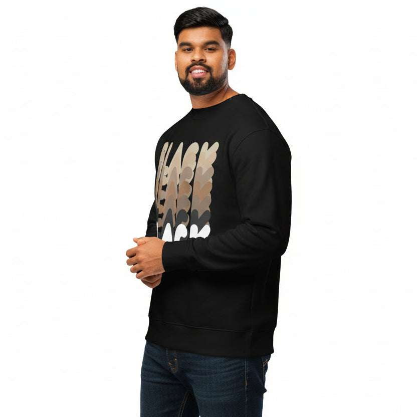 Shades in Black Premium Unisex Crew Neck Sweatshirt - The APWT Gift Shop
