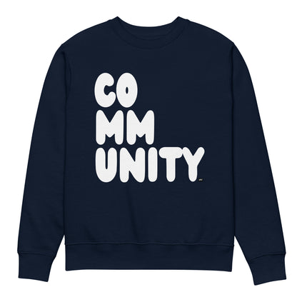 Community in Blue and White Premium Unisex Crew Neck Sweatshirt - The APWT Gift Shop