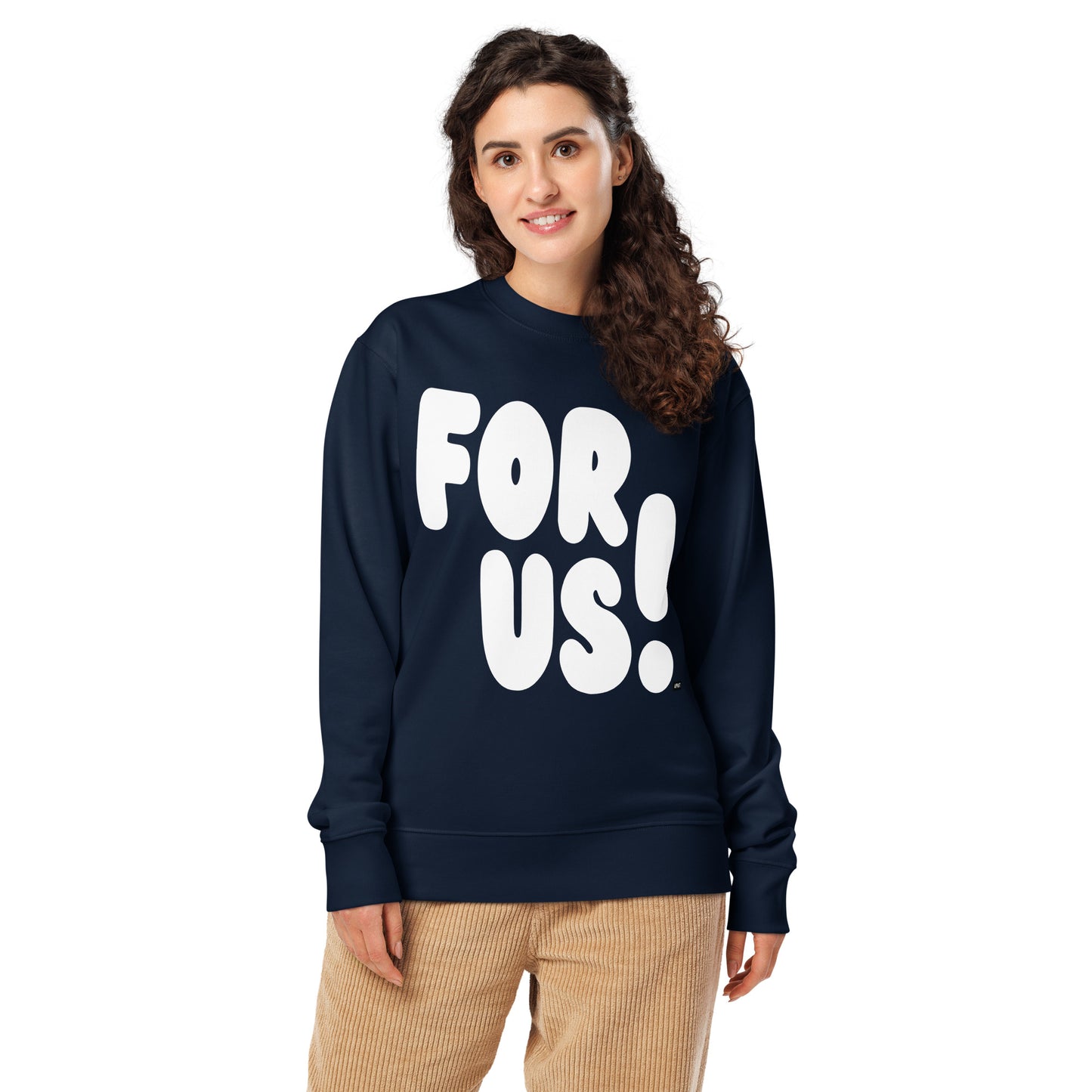 For Us in Blue and White Premium Unisex Crew Neck Sweatshirt - The APWT Gift Shop