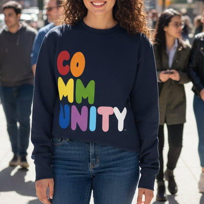 Rainbow Community Premium Unisex Crew Neck Sweatshirt