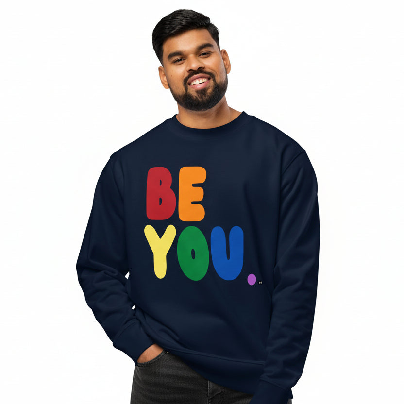 Rainbow Be You Premium Unisex Crew Neck Sweatshirt - The APWT Gift Shop