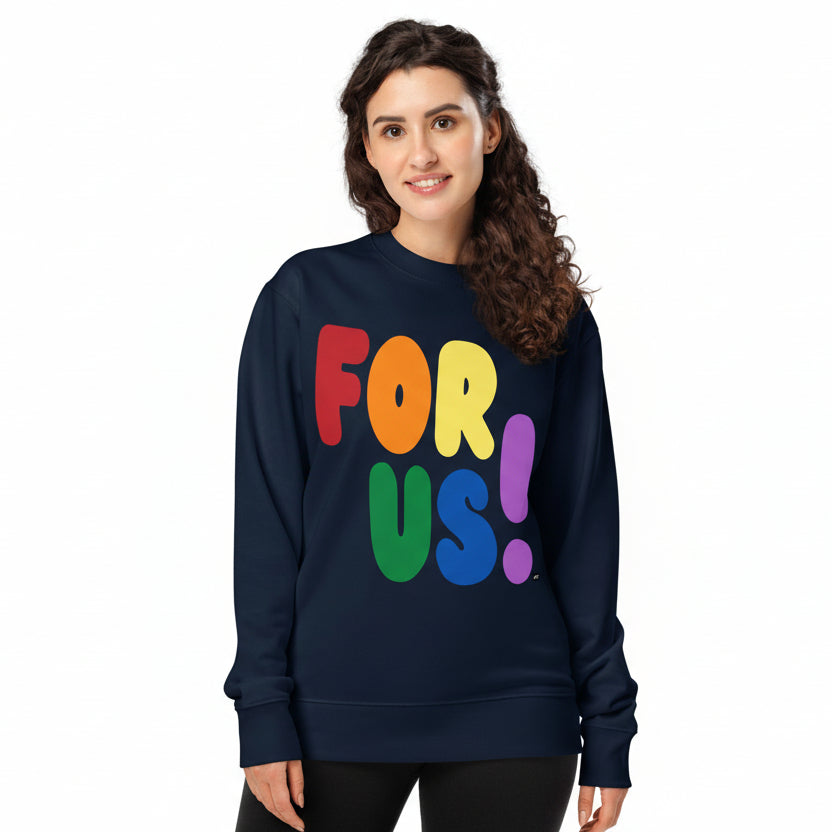 Rainbow For Us Premium Unisex Crew Neck Sweatshirt - The APWT Gift Shop