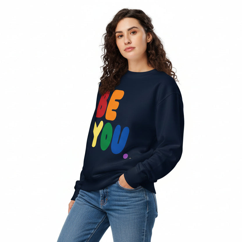 Rainbow Be You Premium Unisex Crew Neck Sweatshirt - The APWT Gift Shop