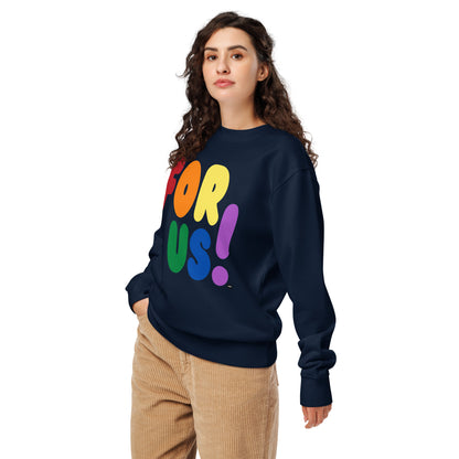 Rainbow For Us Premium Unisex Crew Neck Sweatshirt - The APWT Gift Shop