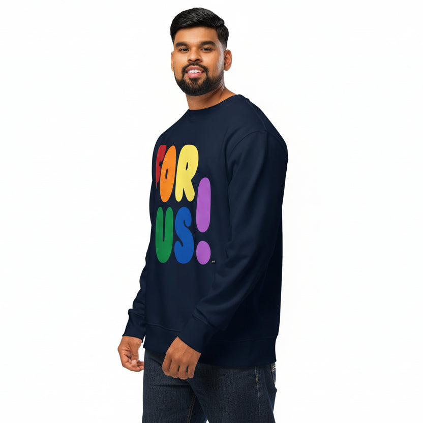 Rainbow For Us Premium Unisex Crew Neck Sweatshirt - The APWT Gift Shop