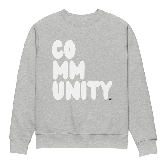 Community in Grey and White Premium Unisex Crew Neck Sweatshirt - The APWT Gift Shop