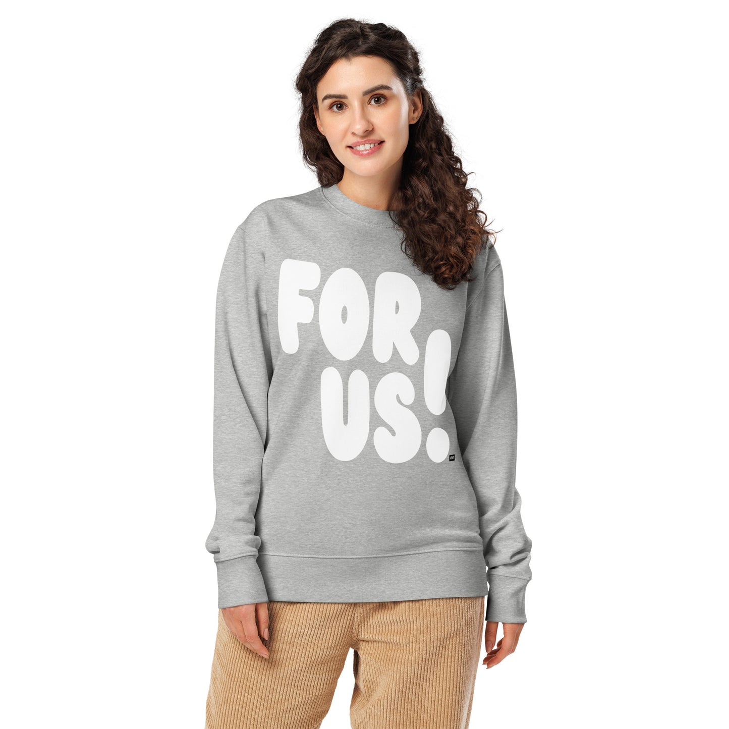 For Us in Grey and White Premium Unisex Crew Neck Sweatshirt - The APWT Gift Shop