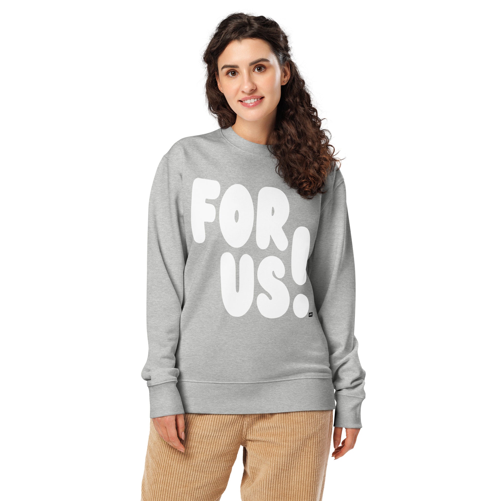 For Us in Grey and White Premium Unisex Crew Neck Sweatshirt - The APWT Gift Shop