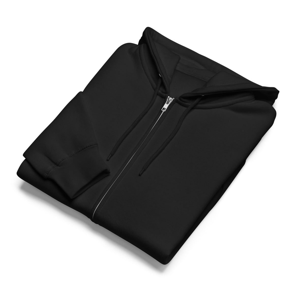 The APWT Gift Shop's Best Man's Hoodie Premium Unisex Zip-Up Hoodie from the APWT Wedding Shop and the Premium Basics Collection  - Folded